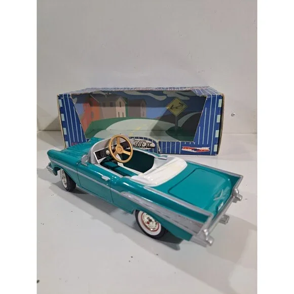 Gearbox  Diecast 1957 Chevrolet Bel Air Pedal Car Bank w/box - Picture 5 of 14